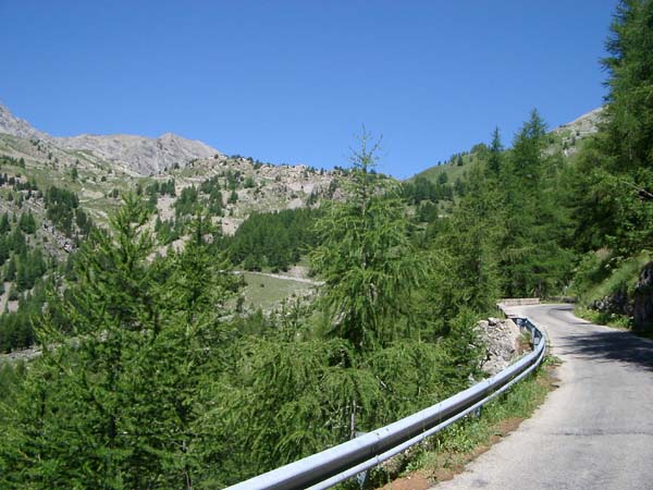 Die letzten Kehren des Col de la Cayolle